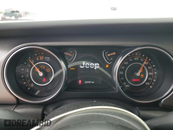 2023 Jeep Gladiator Freedom z VIN 1C6HJTAG6PL535119, wystawiony jako Copart lot #56870905 z przebiegiem 23 707 mil mil oraz Szkoda całkowita • Salvage title. Historia ofert i sprzedaży dostępna na DreamBid. Obrazek 9.