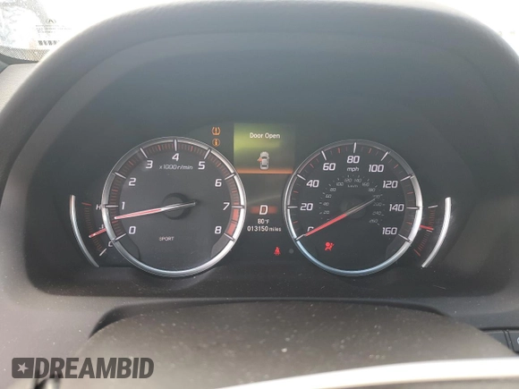 2020 Acura TLX w/A-Spec Pkg with VIN 19UUB1F62LA009571, listed as a Copart auction lot 84663584 with 13,150 mi miles and Salvage Title. Bid and sale history available at carsss.com. Image 9.