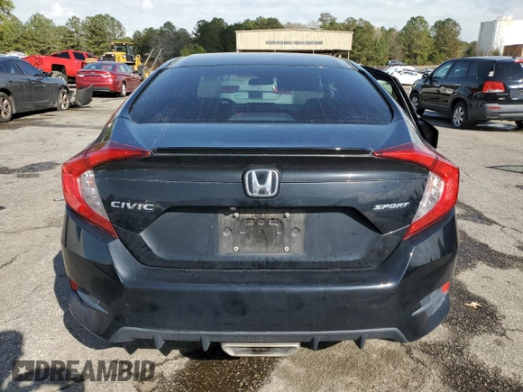 2021 Honda Civic Sedan Sport with VIN 2HGFC2F84MH534003, listed as a Copart auction lot 49717175 with 78,330 mi miles and Salvage Title. Bid and sale history available at carsss.com. Image 6.