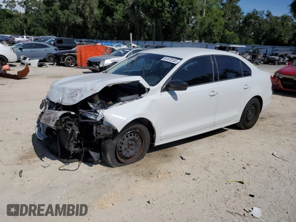 2014 Volkswagen Jetta S with VIN 3VW2K7AJXEM415024, listed as a Copart auction lot 61578155 with 115,041 mi miles and Salvage title. Bid and sale history available at DreamBid. Image 1.