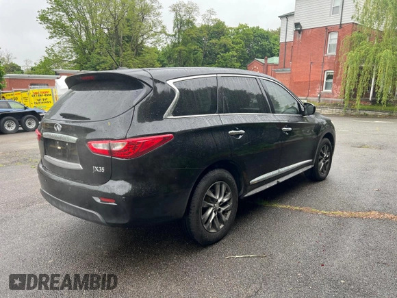 2013 Infiniti JX35 with VIN 5N1AL0MM5DC326840, listed as a Copart auction lot 78937184 with 180,891 mi miles and Clean Title. Bid and sale history available at carsss.com. Image 4.