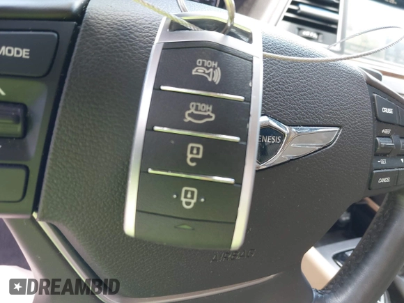 2017 Genesis G80 3.8L with VIN KMHGN4JEXHU180122, listed as a IAAI auction lot 42297360 with 60,302 mi miles and . Bid and sale history available at DreamBid. Image 11.