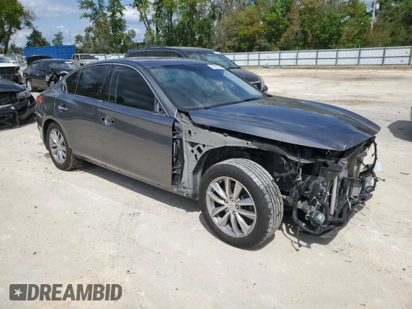 2017 Infiniti Q50 Premium z VIN JN1EV7APXHM732252, wystawiony jako Copart lot #50937795 z przebiegiem 109 219 mil mil oraz Szkody całkowita. Historia ofert i sprzedaży dostępna na DreamBid. Obrazek 4.
