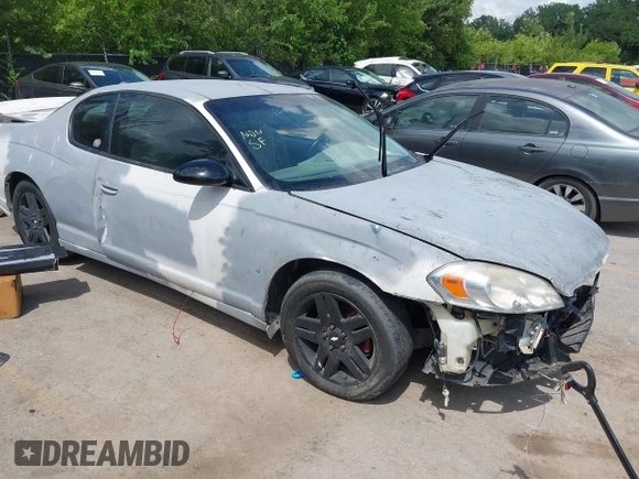 2007 Chevrolet Monte Carlo LT with VIN 2G1WK15K979237826, listed as a IAAI auction lot 42580885 with 155,192 mi miles and . Bid and sale history available at DreamBid. Image 1.