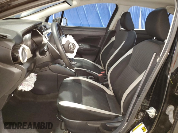 2021 Nissan Versa SV with VIN 3N1CN8EV9ML861593, listed as a Copart auction lot 56629195 with 77,522 mi miles and Salvage title. Bid and sale history available at DreamBid. Image 7.