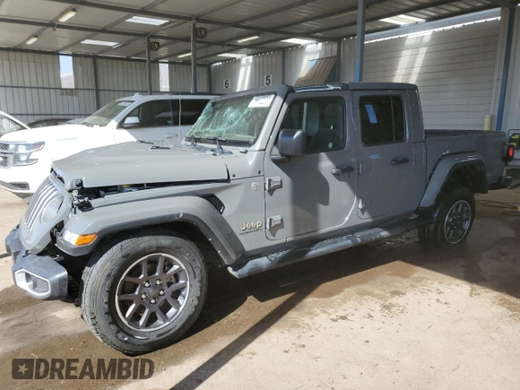 2023 Jeep Gladiator Overland with VIN 1C6HJTFG2PL542657, listed as a Copart auction lot 63384465 with 29,728 mi miles and Non repairable. Bid and sale history available at DreamBid. Image 1.