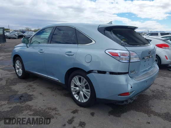 2010 Lexus RX 450h with VIN JTJZB1BA1A2401721, listed as a IAAI auction lot 41732065 with 119,697 mi miles and . Bid and sale history available at DreamBid. Image 3.