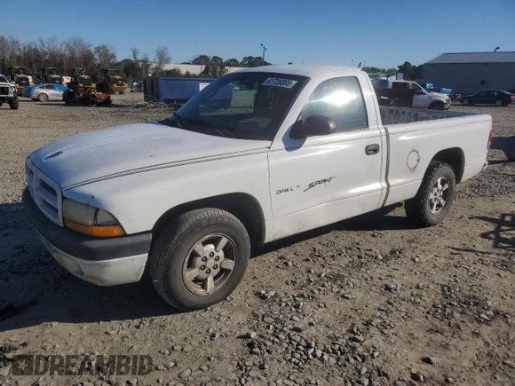 2001 Dodge Dakota with VIN 1B7FL26X81S186541, listed as a Copart auction lot 41729085 with 106,972 mi miles and Salvage Title. Bid and sale history available at carsss.com. Image 1.