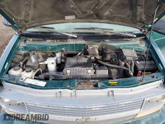 1999 Chevrolet Astro with VIN 1GNEL19W8XB101139, listed as a Copart auction lot 45427415 with 140,850 mi miles and Salvage Title. Bid and sale history available at carsss.com. Image 12.