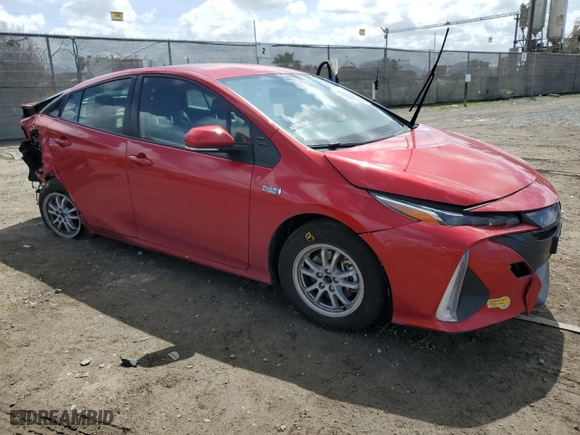 2022 Toyota Prius Prime LE with VIN JTDKAMFP7N3220095, listed as a Copart auction lot 51100625 with 52,411 mi miles and Salvage Title. Bid and sale history available at carsss.com. Image 4.