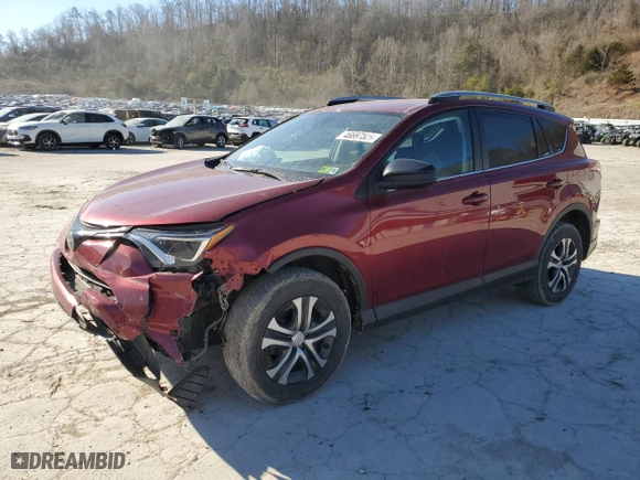 2018 Toyota RAV4 LE with VIN 2T3BFREV0JW823816, listed as a Copart auction lot 46667325 with 51,016 mi miles and Salvage Title. Bid and sale history available at carsss.com. Image 1.