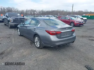 2021 Infiniti Q50 Luxe z VIN JN1EV7BRXMM751698, wystawiony jako IAAI lot #41855240 z przebiegiem 74 517 mil mil oraz . Historia ofert i sprzedaży dostępna na DreamBid. Obrazek 3.