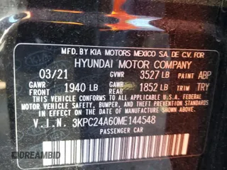 2021 Hyundai Accent SE with VIN 3KPC24A60ME144548, listed as a Copart auction lot 78765313 with 32,887 mi miles. Bid and sale history available at carsss.com. Image 12.