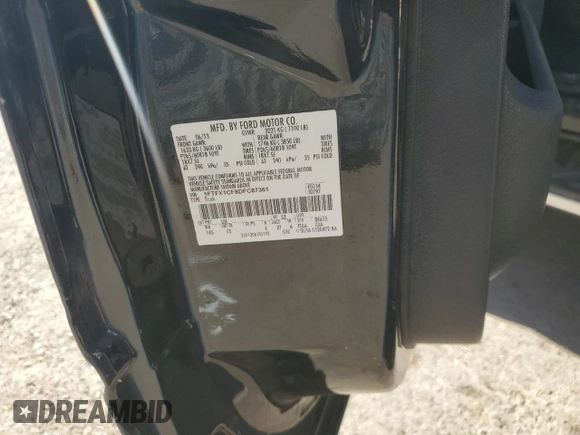 2013 Ford F-150 XL with VIN 1FTFX1CF8DFC87361, listed as a Copart auction lot 43359455 with 81,925 mi miles and Salvage Title. Bid and sale history available at carsss.com. Image 14.