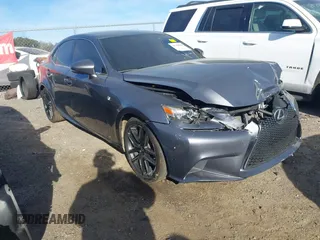 2014 Lexus IS 250 with VIN JTHCF1D2XE5001176, listed as a IAAI auction lot 41768698 with 133,071 mi miles. Bid and sale history available at carsss.com. Image 1.