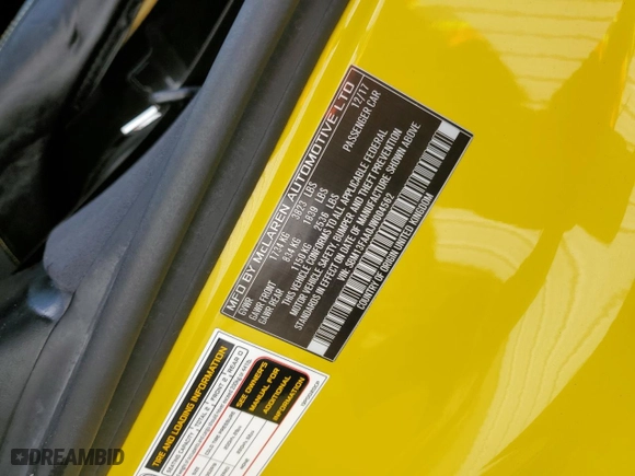 2018 McLaren 570S with VIN SBM13FAA0JW004562, listed as a Copart auction lot 47242645 with 0 mi miles and Clean Title. Bid and sale history available at carsss.com. Image 12.