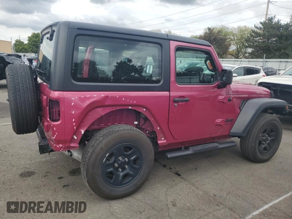 2022 Jeep Wrangler Sport with VIN 1C4HJXAG7NW147909, listed as a Copart auction lot 73051454 with 21,707 mi miles and Salvage Title. Bid and sale history available at DreamBid. Image 3.