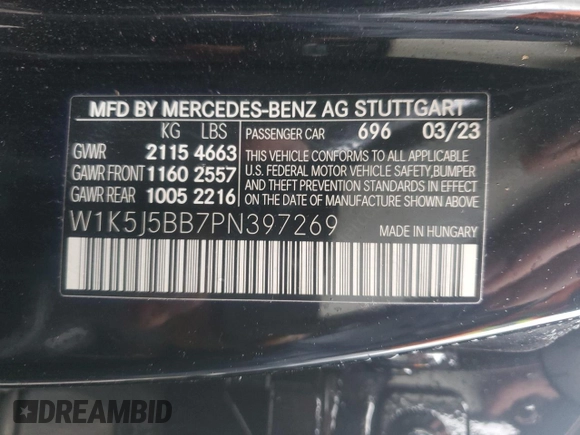 2023 Mercedes-Benz CLA 35 AMG z VIN W1K5J5BB7PN397269, wystawiony jako Copart lot #87507255 z przebiegiem 29 688 mil mil oraz Szkoda całkowita • Salvage title. Historia ofert i sprzedaży dostępna na DreamBid. Obrazek 15.