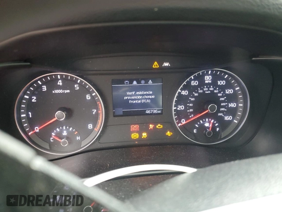2019 Kia Forte LXS with VIN 3KPF24AD6KE096319, listed as a Copart auction lot 47948545 with 46,736 mi miles and Non repairable. Bid and sale history available at DreamBid. Image 9.