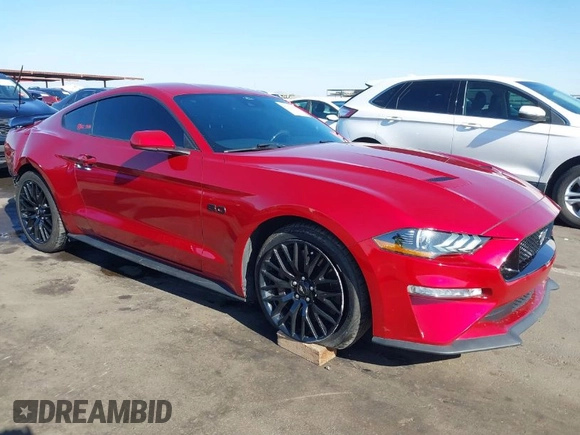 2021 Ford Mustang GT with VIN 1FA6P8CF3M5103948, listed as a IAAI auction lot 41371529 with 67,182 mi miles. Bid and sale history available at carsss.com. Image 1.