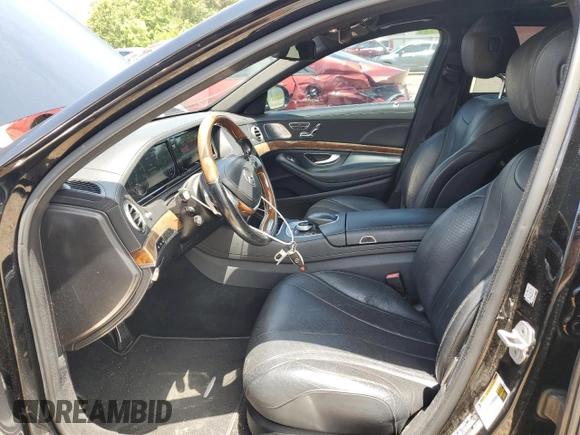 2014 Mercedes-Benz S 550 with VIN WDDUG8FB2EA049356, listed as a Copart auction lot 61553375 with 185,553 mi miles and Salvage title. Bid and sale history available at DreamBid. Image 7.
