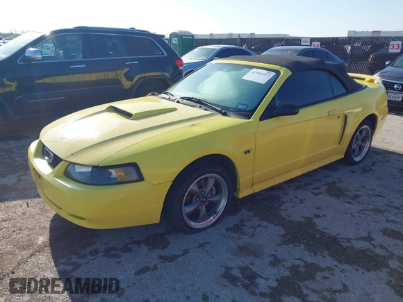 2001 Ford Mustang GT Deluxe with VIN 1FAFP45X91F260971, listed as a IAAI auction lot 41966912 with 1 mi miles. Bid and sale history available at carsss.com. Image 2.