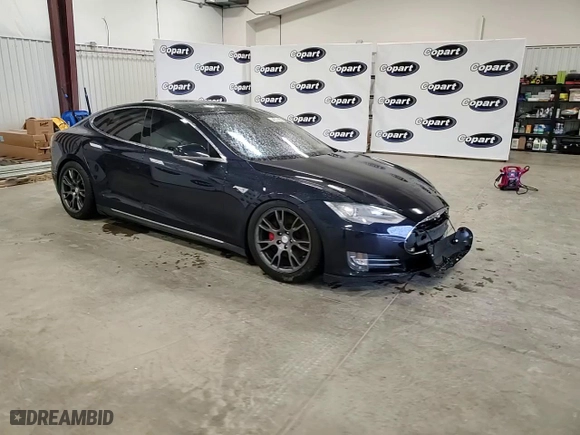 2014 Tesla Model S P85D with VIN 5YJSA1H2XEFP64240, listed as a Copart auction lot 44337455 with 107,190 mi miles and Salvage Title. Bid and sale history available at carsss.com. Image 11.