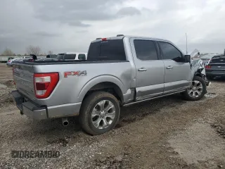 2022 Ford F-150 XL with VIN 1FTFW1E87NFC33889, listed as a Copart auction lot 47225195 with 89,216 mi miles and Salvage Title. Bid and sale history available at carsss.com. Image 3.