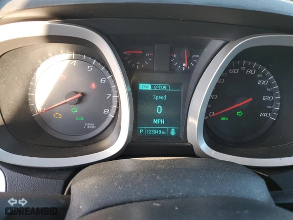 2014 Chevrolet Equinox LT with VIN 2GNALBEK6E6293877, listed as a Copart auction lot 87042744 with 123,949 mi miles and Salvage Title. Bid and sale history available at carsss.com. Image 9.