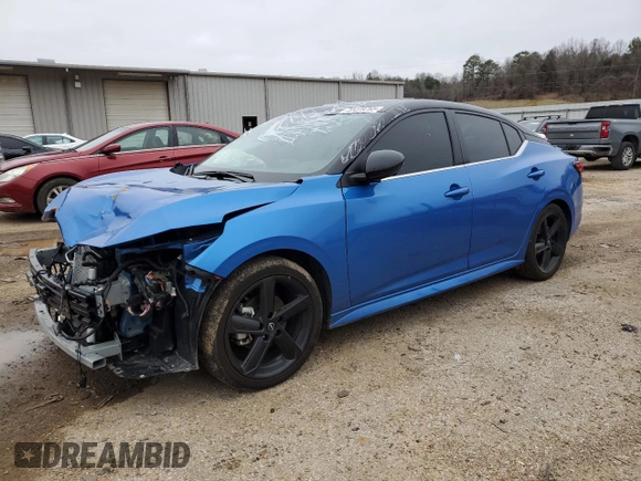 2024 Nissan Sentra SR with VIN 3N1AB8DV4RY381747, listed as a Copart auction lot 41478765 with 8,502 mi miles and Salvage Title. Bid and sale history available at carsss.com. Image 1.