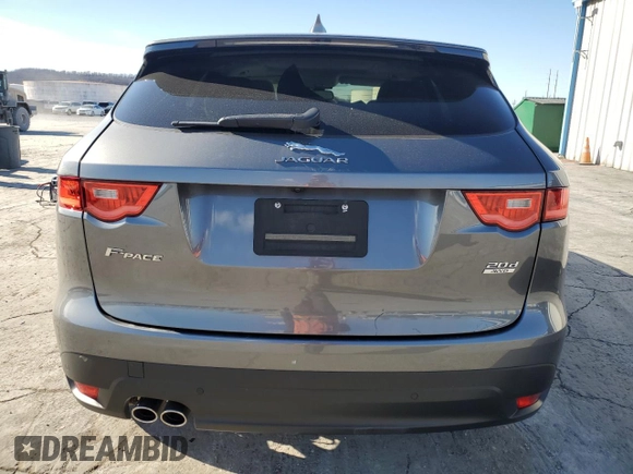 2017 Jaguar F-PACE 20d Prestige with VIN SADCK2BN1HA892569, listed as a Copart auction lot 87753235 with 34,695 mi miles and Salvage Title. Bid and sale history available at carsss.com. Image 6.