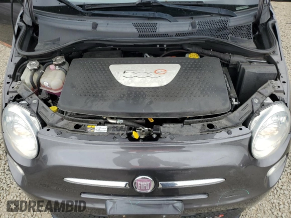 2014 FIAT 500e with VIN 3C3CFFGE7ET294608, listed as a Copart auction lot 52554225 with 67,857 mi miles and Salvage title. Bid and sale history available at DreamBid. Image 11.