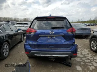 2019 Nissan Rogue SL with VIN 5N1AT2MV2KC826052, listed as a Copart auction lot 46827424 with 0 mi miles and Salvage Title. Bid and sale history available at carsss.com. Image 6.
