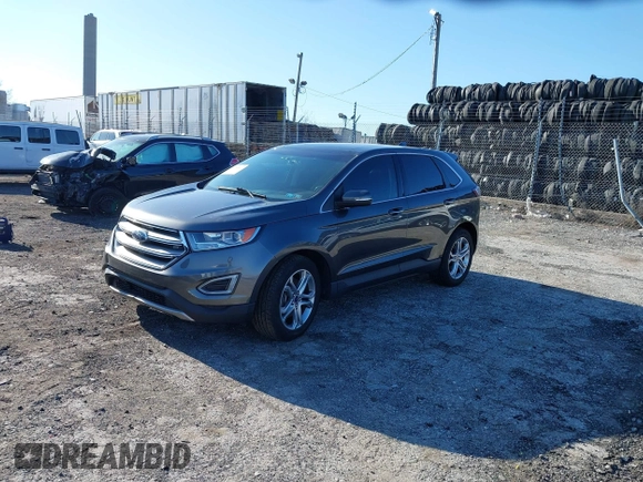 2018 Ford Edge Titanium with VIN 2FMPK4K99JBB19494, listed as a IAAI auction lot 41759517 with 87,039 mi miles. Bid and sale history available at carsss.com. Image 2.