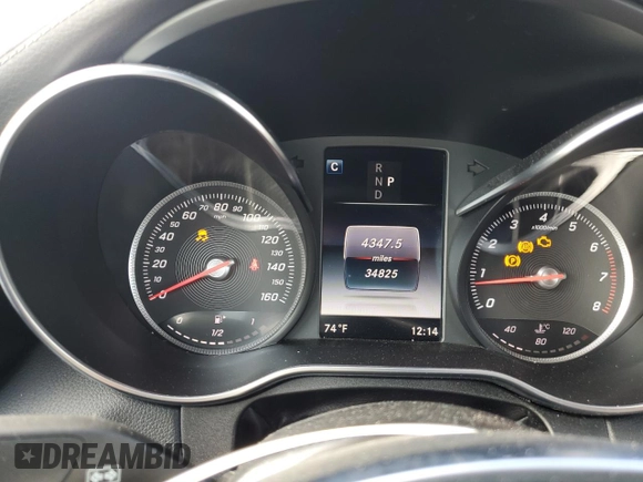 2017 Mercedes-Benz C 300 with VIN WDDWK4JB6HF520973, listed as a Copart auction lot 85326424 with 34,825 mi miles and Salvage Title. Bid and sale history available at DreamBid. Image 9.