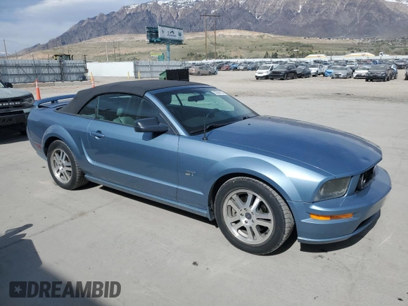 2005 Ford Mustang GT Deluxe with VIN 1ZVFT85H155173399, listed as a Copart auction lot 52964165 with 150,026 mi miles and Salvage Title. Bid and sale history available at DreamBid. Image 4.