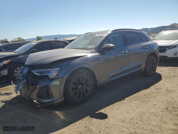 2024 Audi Q8 e-tron Prestige with VIN WA16ABGE2RB006933, listed as a Copart auction lot 72645354 with NaN miles and Salvage Title. Bid and sale history available at carsss.com. Image 1.