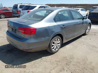 2015 Volkswagen Jetta SE with VIN 3VWD17AJ9FM208976, listed as a IAAI auction lot 42572374 with 259,993 mi miles and . Bid and sale history available at DreamBid. Image 4.