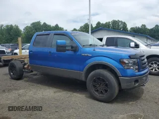 2010 Ford F-150 XL with VIN 1FTFW1EV3AFD05879, listed as a Copart auction lot 62861385 with 214,540 mi miles and Clean title. Bid and sale history available at DreamBid. Image 4.