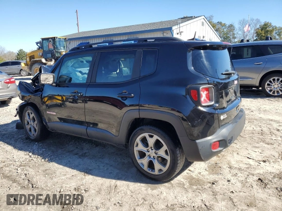 2019 Jeep Renegade Limited with VIN ZACNJAD11KPK09916, listed as a Copart auction lot 89002485 with Not Provided miles and Non Repairable. Bid and sale history available at DreamBid. Image 2.