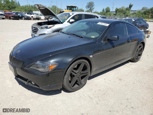 2005 BMW 6 Series 645Ci with VIN WBAEH73445B191713, listed as a Copart auction lot 57841944 with 134,410 mi miles and Clean Title. Bid and sale history available at carsss.com. Image 1.