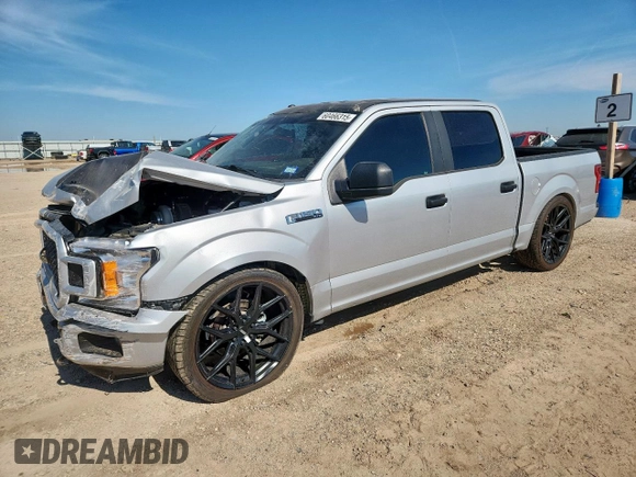 2019 Ford F-150 XL with VIN 1FTEW1E56KKF32438, listed as a Copart auction lot 60466315 with 20,444 mi miles and Salvage title. Bid and sale history available at DreamBid. Image 1.