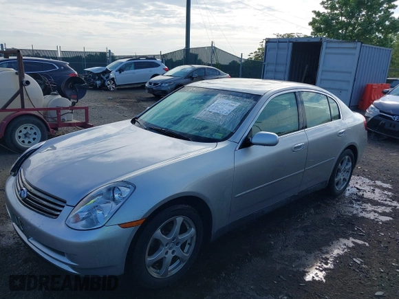 2003 Infiniti G35 w/Leather with VIN JNKCV51EX3M025635, listed as a IAAI auction lot 42162700 with 147,573 mi miles and . Bid and sale history available at DreamBid. Image 17.