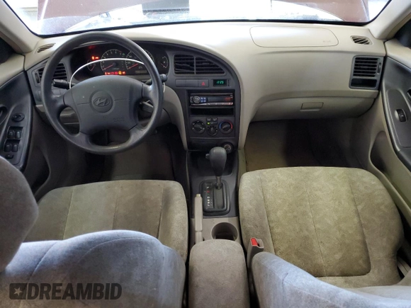 2001 Hyundai Elantra GLS with VIN KMHDN45D71U140221, listed as a Copart auction lot 54695955 with 107,725 mi miles and Salvage title. Bid and sale history available at DreamBid. Image 8.
