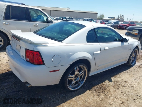 2002 Ford Mustang GT Deluxe with VIN 1FAFP42X22F128673, listed as a IAAI auction lot 41897080 with 137,379 mi miles. Bid and sale history available at carsss.com. Image 4.