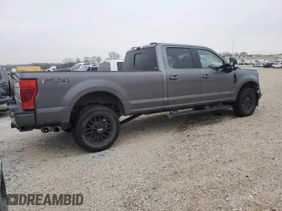 2021 Ford F-350 XL with VIN 1FT8W3BT0MEE06413, listed as a Copart auction lot 42080395 with 140,610 mi miles and Salvage title. Bid and sale history available at DreamBid. Image 3.