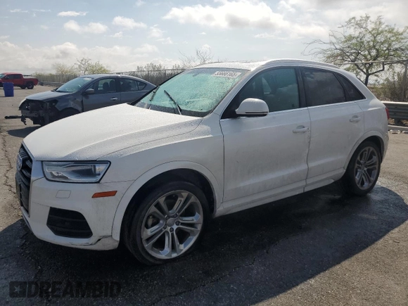 2016 Audi Q3 Premium Plus with VIN WA1BFCFS0GR015180, listed as a Copart auction lot 55666165 with 117,847 mi miles and Clean title. Bid and sale history available at DreamBid. Image 1.