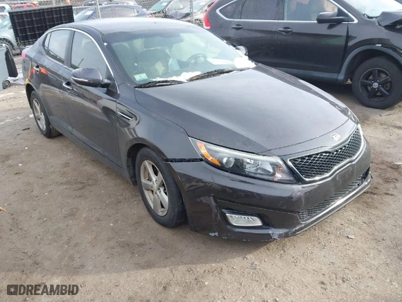 2015 Kia Optima LX with VIN 5XXGM4A79FG427173, listed as a IAAI auction lot 41351014 with 93,665 mi miles. Bid and sale history available at carsss.com. Image 1.