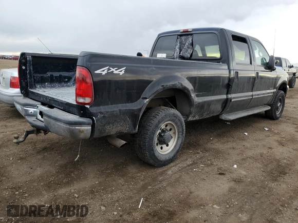 2000 Ford Super Duty F-250 XL with VIN 1FTNW21F6YEC98099, listed as a Copart auction lot 45403345 with 121,425 mi miles and Salvage Title. Bid and sale history available at carsss.com. Image 3.