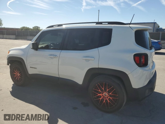 2017 Jeep Renegade Latitude with VIN ZACCJABB7HPG43613, listed as a Copart auction lot 50196975 with 107,434 mi miles and Salvage Title. Bid and sale history available at carsss.com. Image 2.
